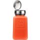 Menda 35270 - durAstatic® Dissipative Orange HDPE Bottle with One-Touch Pump, 180mL