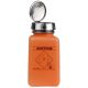 Menda 35271 - durAstatic® Dissipative Orange HDPE Bottle with One-Touch Pump, Printed with 