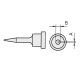 Weller LT1S Solder Tip 0.2mm Narrow Conical 